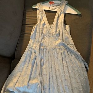 Marc by Marc Jacobs light blue babydoll dress with tie waist
